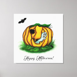 Halloween, Fladdermus, Ghost och Spider Canvastryck