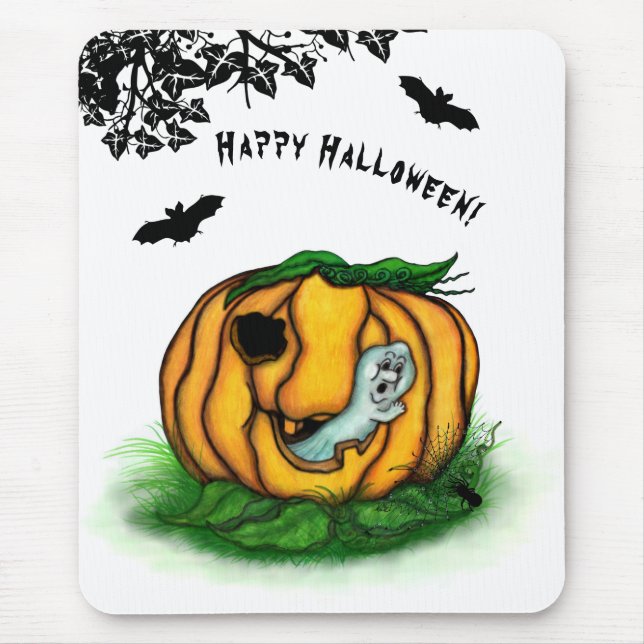 Halloween, Fladdermus, Ghost och Spider Musmatta (Framsidan)