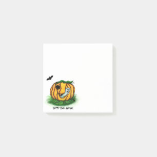 Halloween, Fladdermus, Ghost och Spider Post-it Block