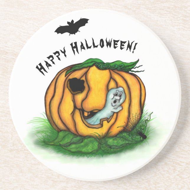 Halloween, Fladdermus, Ghost och Spider Underlägg (Framsidan)