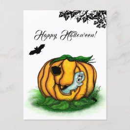 Halloween, Fladdermus, Ghost och Spider Vykort