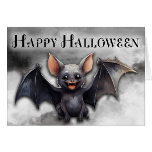 Halloween Fladdermus Hälsningskort