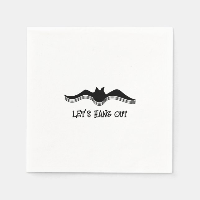 Halloween Fladdermus, Låt oss ut Pappersservett (Framsidan)