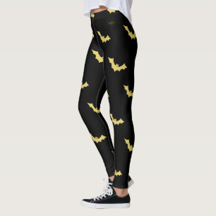 Halloween Fladdermus Leggings-design av Poet Adiel Leggings