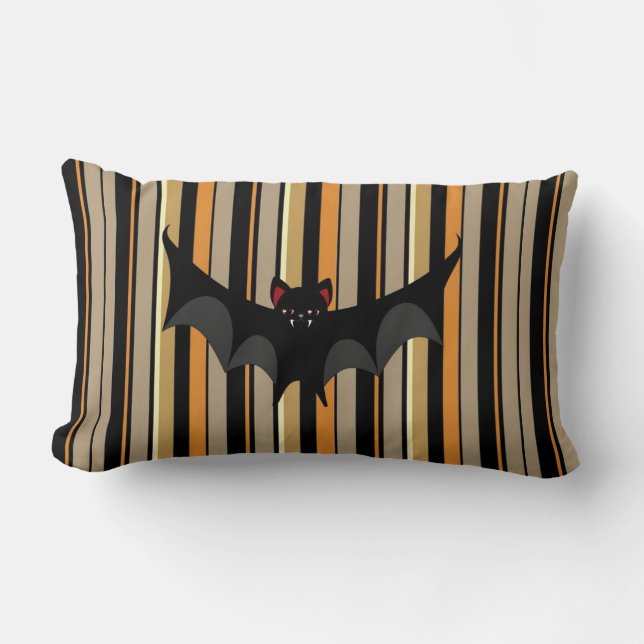 Halloween-fladdermus Lumbarkudde (Framsida)