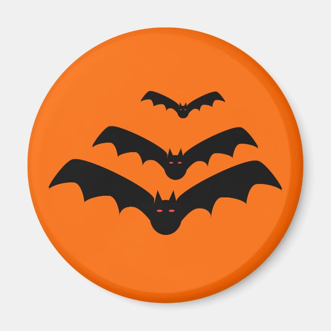 Halloween Fladdermus Magnet (Framsidan)