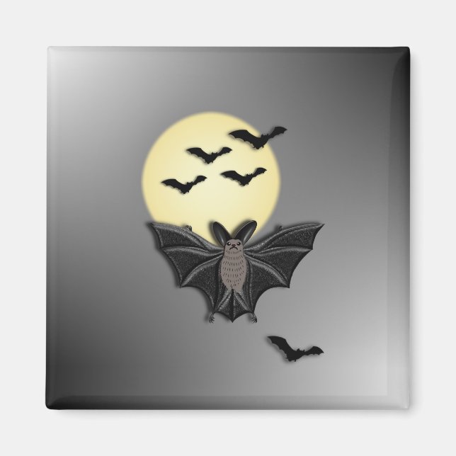 Halloween Fladdermus Magnet (Framsidan)