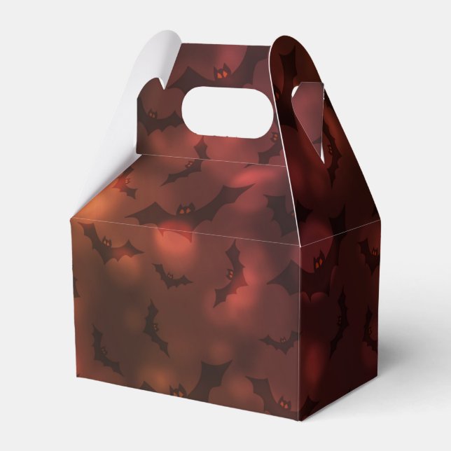 Halloween Fladdermus Mönster Presentaskar (Framsidan Sidan)