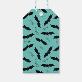 Halloween Fladdermus mönster Presentetikett
