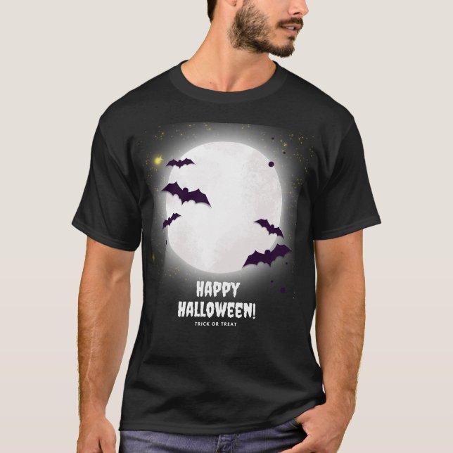 Halloween fladdermus nyckel999 t shirt (Framsida)
