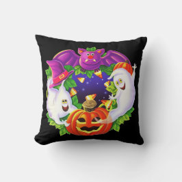 Halloween Fladdermus och Spöken Kudde