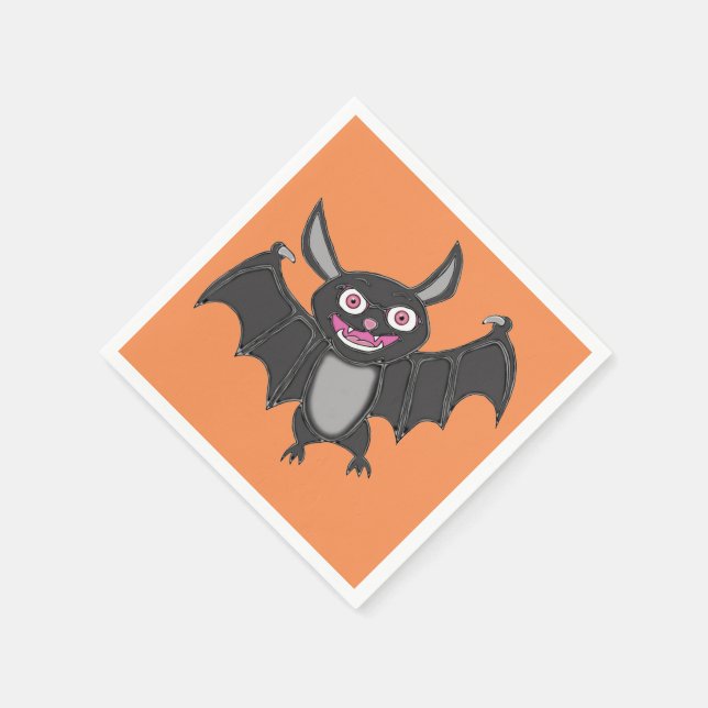 Halloween Fladdermus Pappersservett (Hörn)