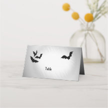 Halloween Fladdermus Platskort