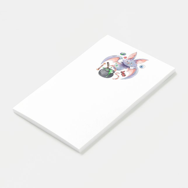 Halloween Fladdermus Post-it Notes Block (Vinklad)