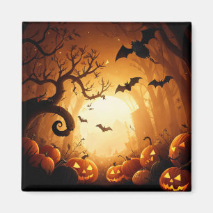 Halloween/Fladdermus/Pumpkin/Fall Magnet