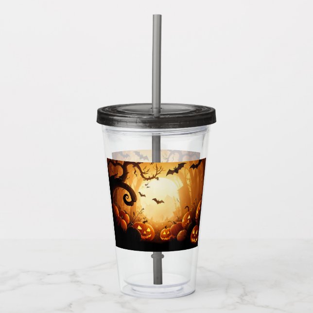 Halloween/Fladdermus/Pumpkin/Fall Take Away Mugg (Framsida)