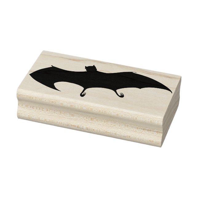 Halloween Fladdermus Silhouette Rubber Art Frimärk Stämpel (Stämpel)