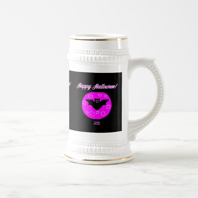 Halloween Fladdermus Stein Mugg (Höger)