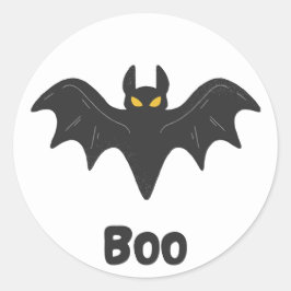 Halloween Fladdermus Sticker Runt Klistermärke