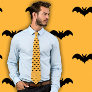 Halloween Fladdermus- Svart och Orange Slips