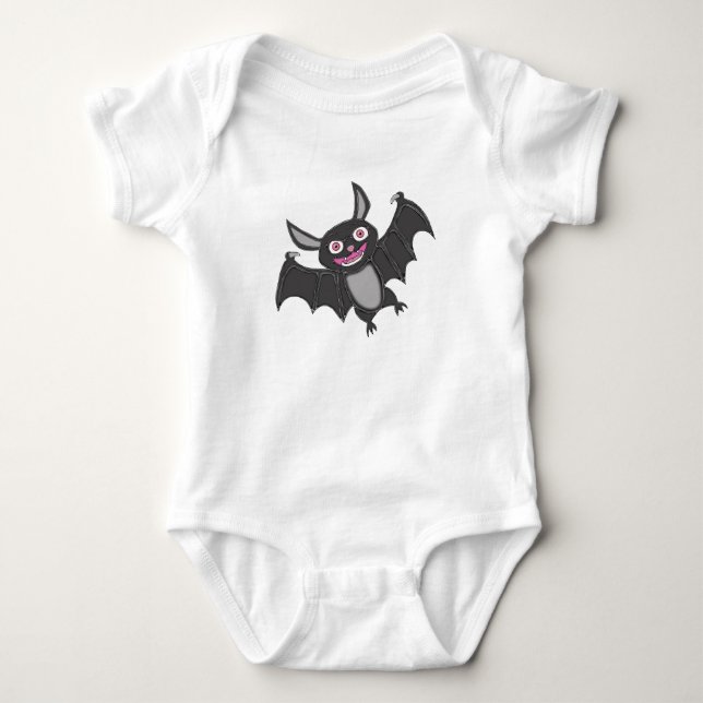 Halloween Fladdermus T Shirt (Framsida)