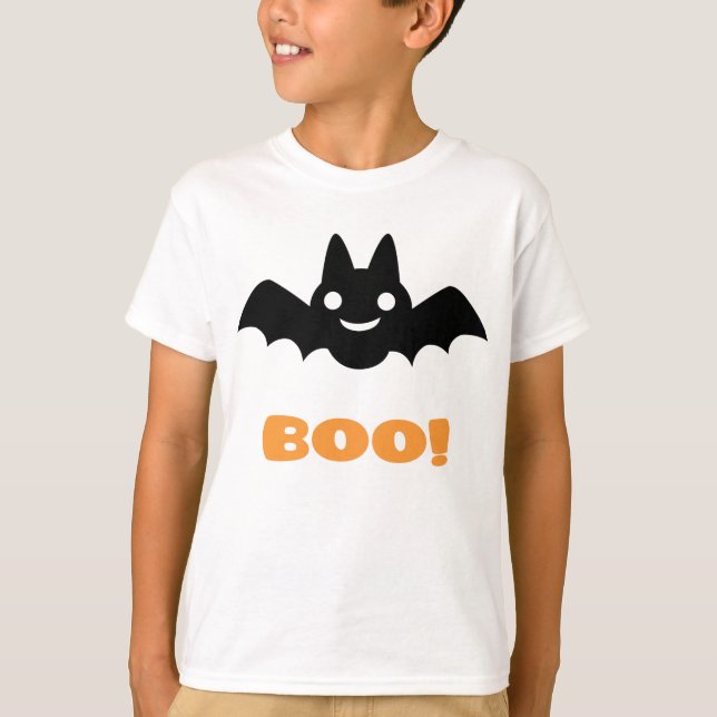 Halloween Fladdermus T Shirt (Framsida)