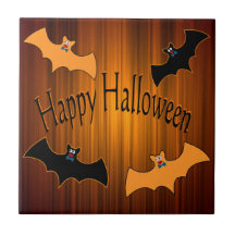 Halloween Fladdermus Tile