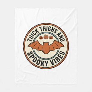 Halloween Fladdermus Tjocka Lår Kusliga Vibe Vinta Fleecefilt