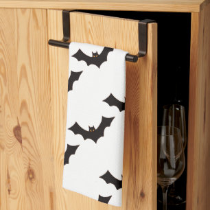 Halloween, Fladdermusmönster, Bus eller godis, Boo Kökshandduk