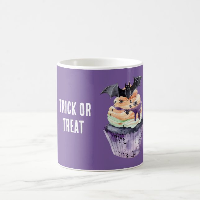 Halloween Flädermus Cupcake Kaffemugg (Center)