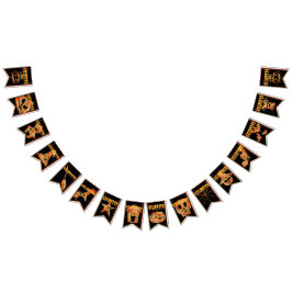 Halloween flags hanging for october night party vimplar