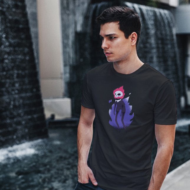 Halloween Flaming Skull T Shirt (Skapare uppladdad)