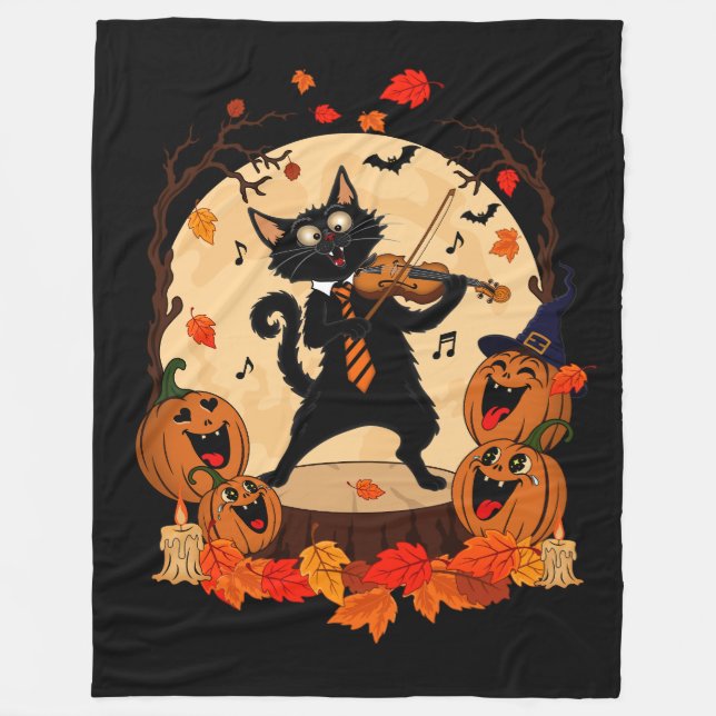 Halloween Flanellfilt Fleecefilt (Framsidan)