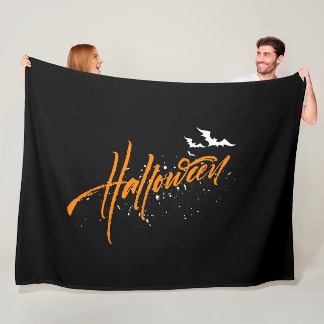 Halloween Fläskfilt Kastduk Fleecefilt (På plats)