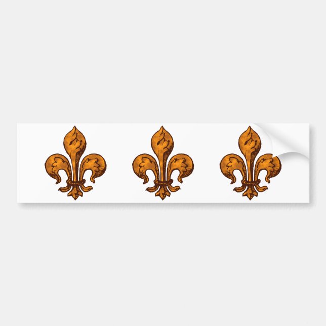 Halloween Fleur de lis Bildekal (Framsidan)