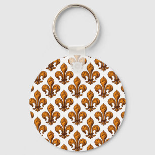 Halloween Fleur de lis Nyckelring