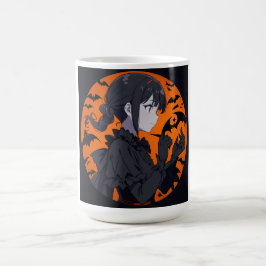halloween-flicka kaffemugg