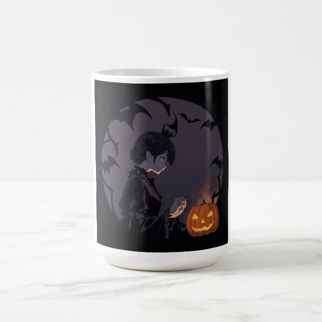 halloween-flicka kaffemugg (Center)