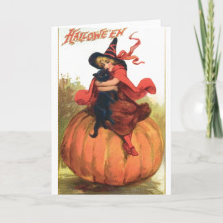 Halloween flicka kort