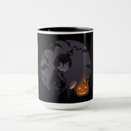 halloween-flicka mugg