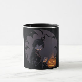 halloween-flicka mugg