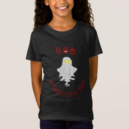 Halloween flickigt t-shirt för tjejer | Boo spanar