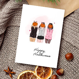 Halloween-flickor Inbjudningar