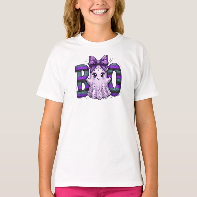 Halloween-flickor spöke t shirt (Framsida)