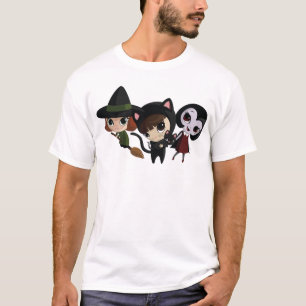 Halloween flickor tee shirt