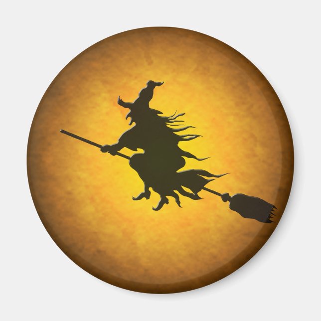 Halloween Flies Witch Magnet (Framsidan)
