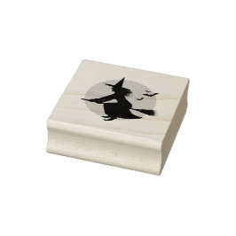 Halloween Flies Witch Rubber Frimärke Stämpel