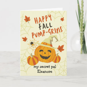 Halloween Flin för Secret Pal Cute Kort