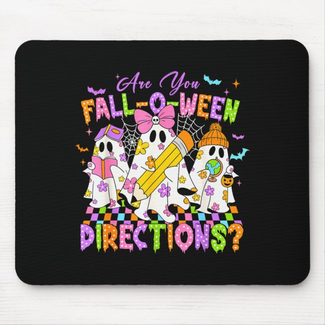 Halloween Floral Ghost Teacher Are You Falloween D Musmatta (Framsidan)
