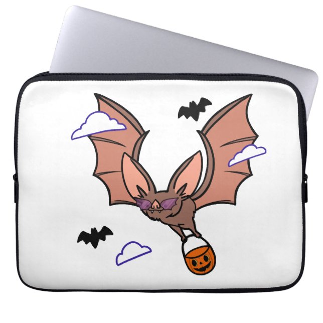 Halloween flygande fladdermus söt laptop fodral (Framsidan)